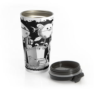 Robotzzz - Stainless Steel Travel Mug - VoodooFoxStore